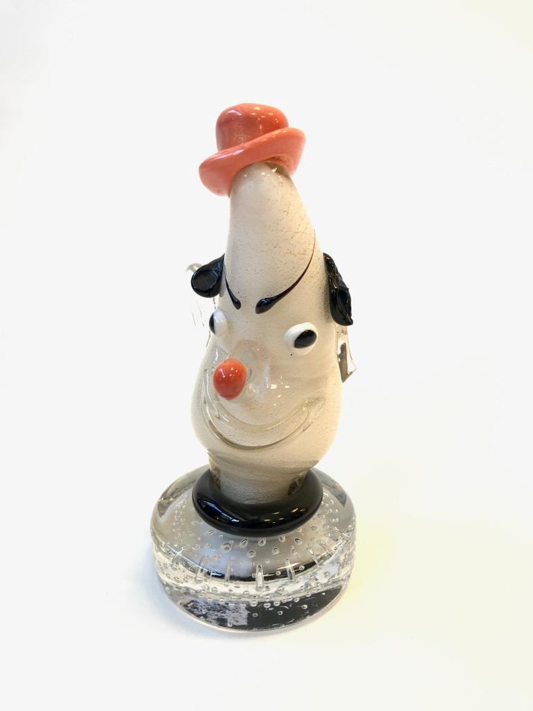 Alfredo BARBINI (1912-2007) - MURANO Clown en verre: Alfredo BARBINI (1912-2007) - MURANO Clown en verre polychrome H : 16 cm (accident à l'oreille)