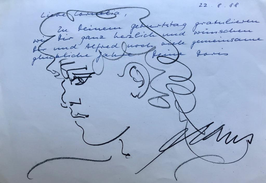 Hans ERNI (1909-2015)  Profil masculin  Dessin au (1 of 1)