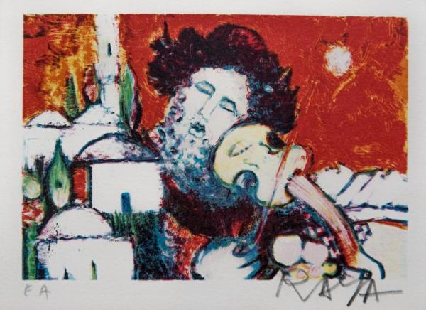 Alain RAYA-SORKINE (1936) Les mariés et le violoniste (1 of 1)