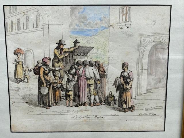 Bartolomeo PINELLI (1781-1835) Scènes populaires - 1809: Bartolomeo PINELLI (1781-1835) Scènes populaires - 1809 - Roma Ensemble de sept gravures en couleurs sur papier 23 x 29 cm