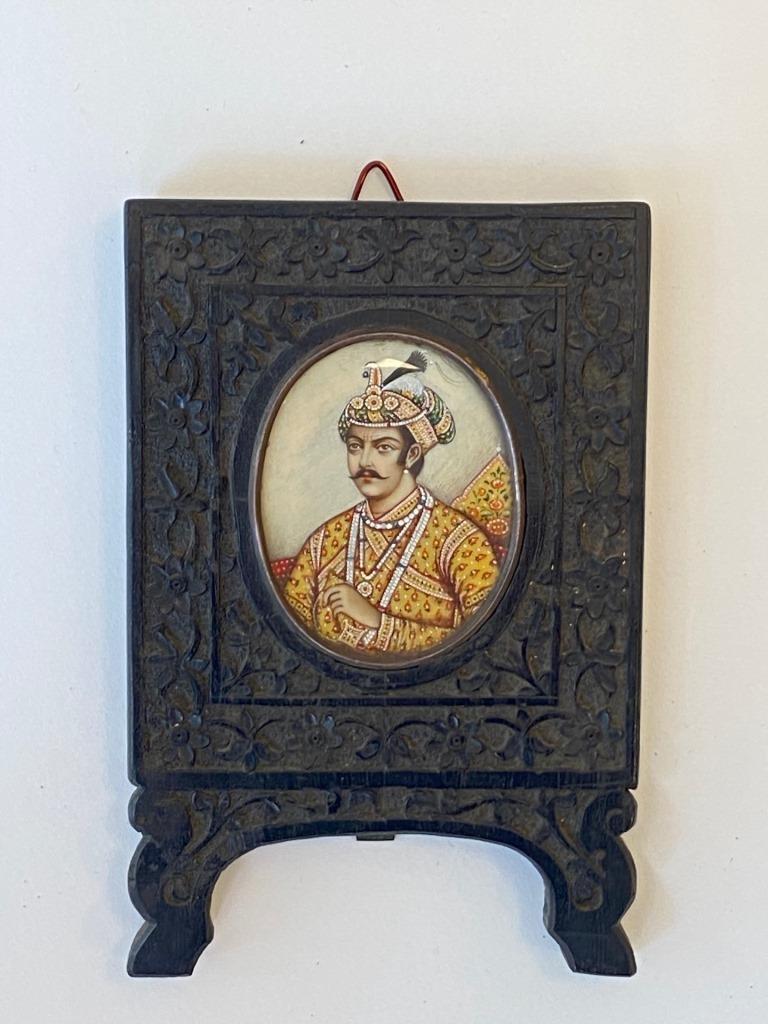 Portrait de Jahangir fils d'Akhar Miniature sur ivoire (1 of 1)