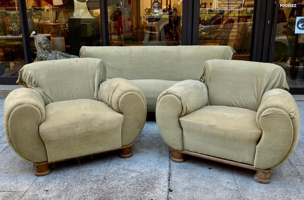 Travail français des années 1940 Salon (1 of 5)