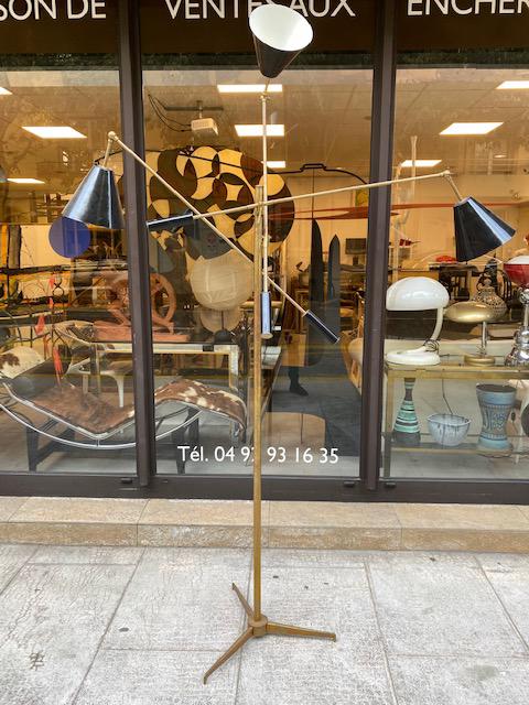 Travail italien  Lampadaire à trois bras de (1 of 3)