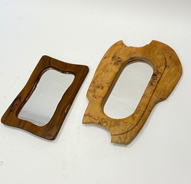 Travail des années 50 Lot de deux miroirs avec (1 of 1)