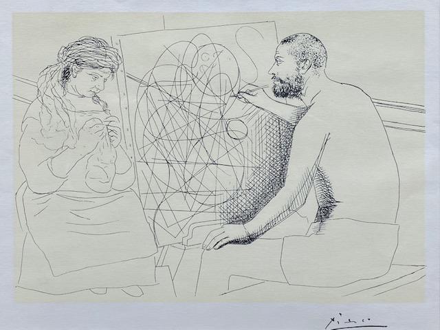 Pablo PICASSO (1881-1973), d'après Le peintre et (1 of 1)