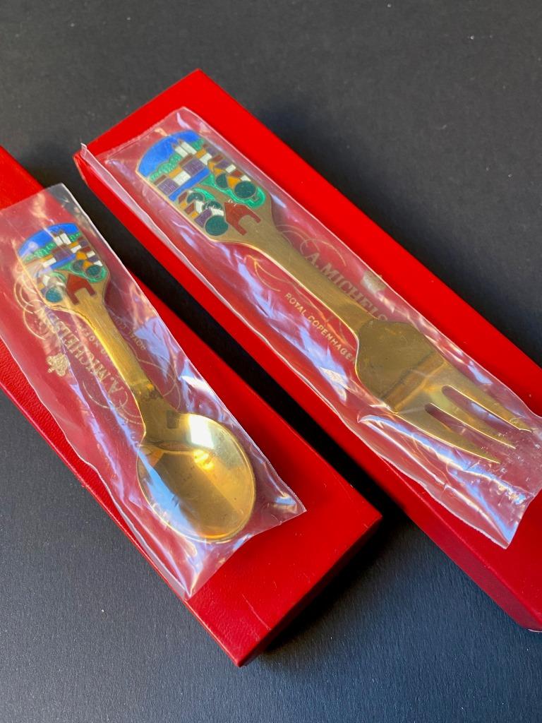 MICHELSEN pour Royal Copenhague Couvert de naissance (1 of 2)