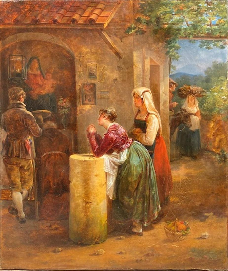 Hortense HAUDEBOURT-LESCOT (1784-1845) Scène de (1 of 4)