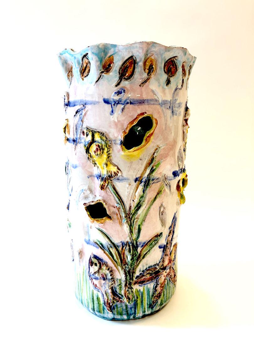 Porte parapluie en terre cuite émaillée (1 of 1)