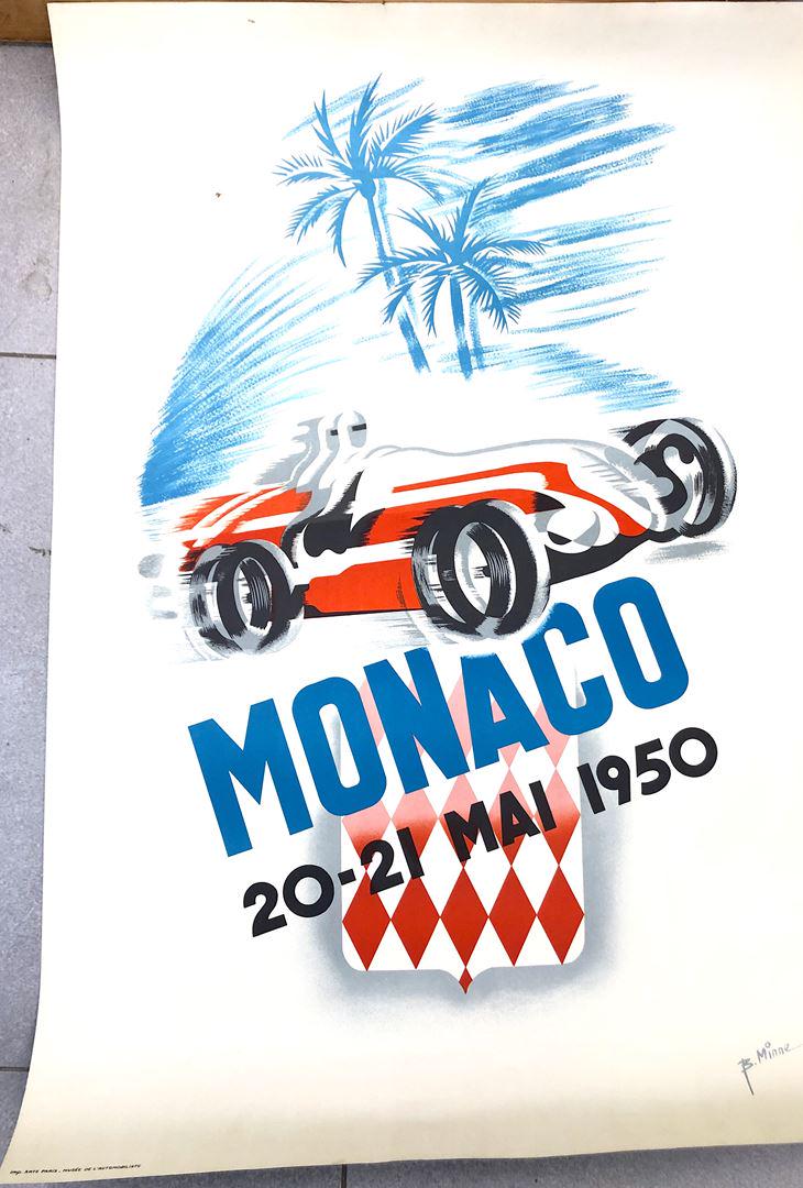 Affiche Monaco Grand Prix 1950 Réedition (1 of 1)