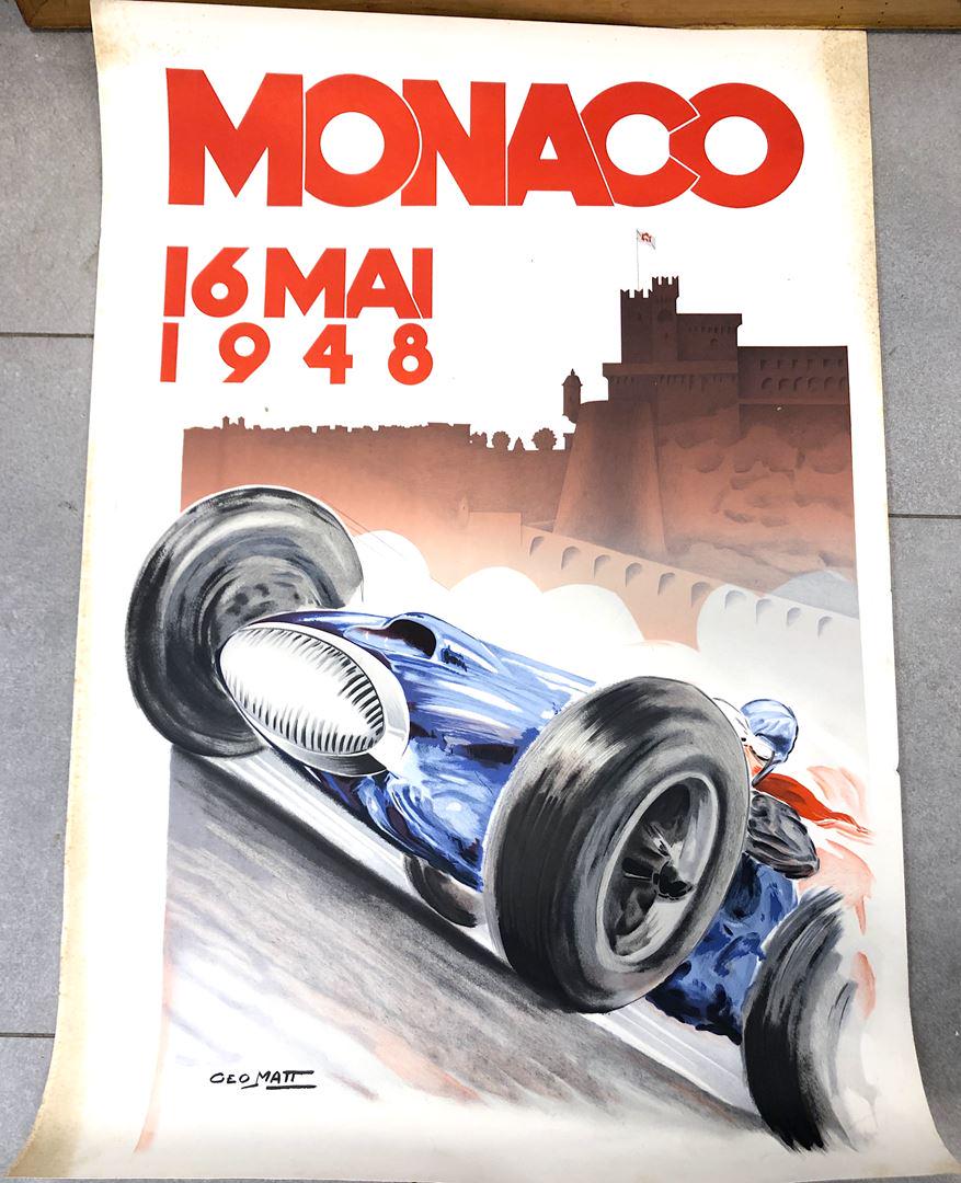 Affiche Monaco Grand Prix 1948 Réedition (1 of 1)