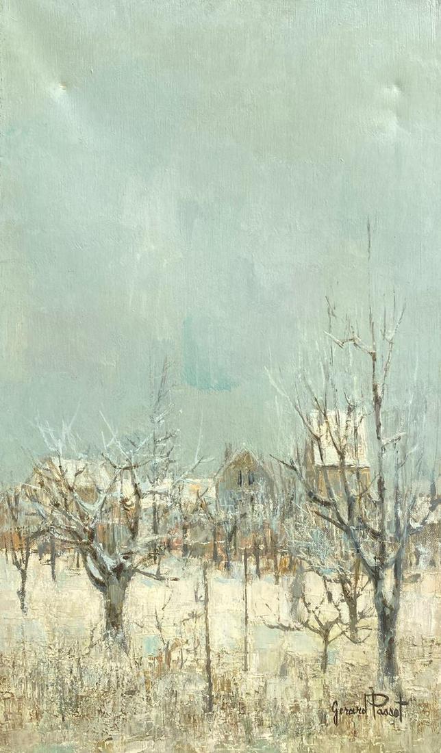 Gérard PASSET (1936-2013)Paysage de neigeHuile sur (1 of 1)