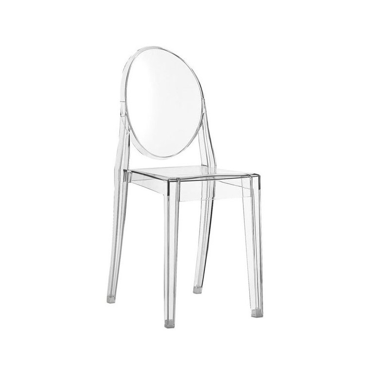 Philippe STARCK (1949) - KARTELL éditeur Suite de: Philippe STARCK (1949) - KARTELL éditeur Suite de quatre chaises modèle Victoria Ghost en polycarbonate H : 91 cm