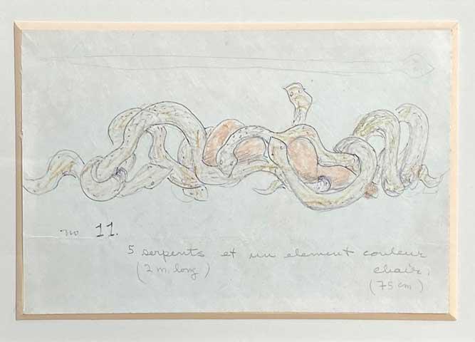 Dorothéa TANNING (1910-2012) Etude avec serpent (1 of 1)