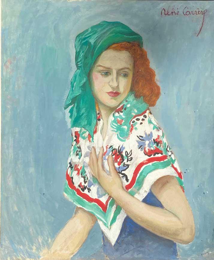 René CARRIERE (XX) Portrait de femme au châle (1 of 1)