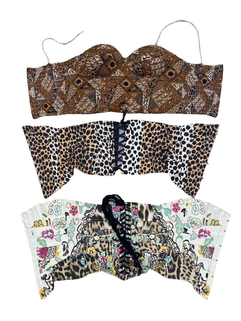 Lot de 3 pièces dont un corset Roberto Cavalli, un bustier Sophie Kat et un corset Giorgio (1 of 1)