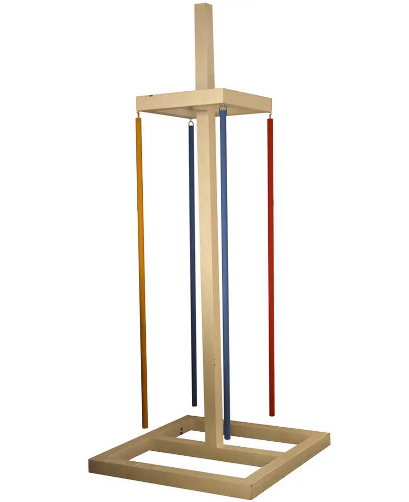 CHUBAC - SCULPTURE STABILE: Albert CHUBAC (1925-2008) Sculpture stabile en fer peint Travail français des années 1980 210 x 98 x 84 cm * Vendu sur désignation