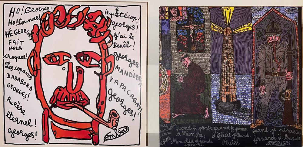 COMBAS - GEORGES BRASSENS: Robert COMBAS (1957) GEORGES BRASSENS - 2021 Sérigraphie sur pochette vinyle, recto et verso. Pochette intérieure sérigraphiée des deux côtés. Edition limitée à