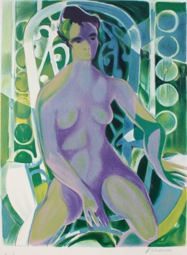 Camille HILAIRE ( 1916 - 2004 ) Nu féminin assis: Camille HILAIRE ( 1916 - 2004 ) Nu féminin assis Lithographie en couleurs sur papier. Signé en bas à droite (planche) . Justifié E.A. en bas à gauche 65 x 50 cm