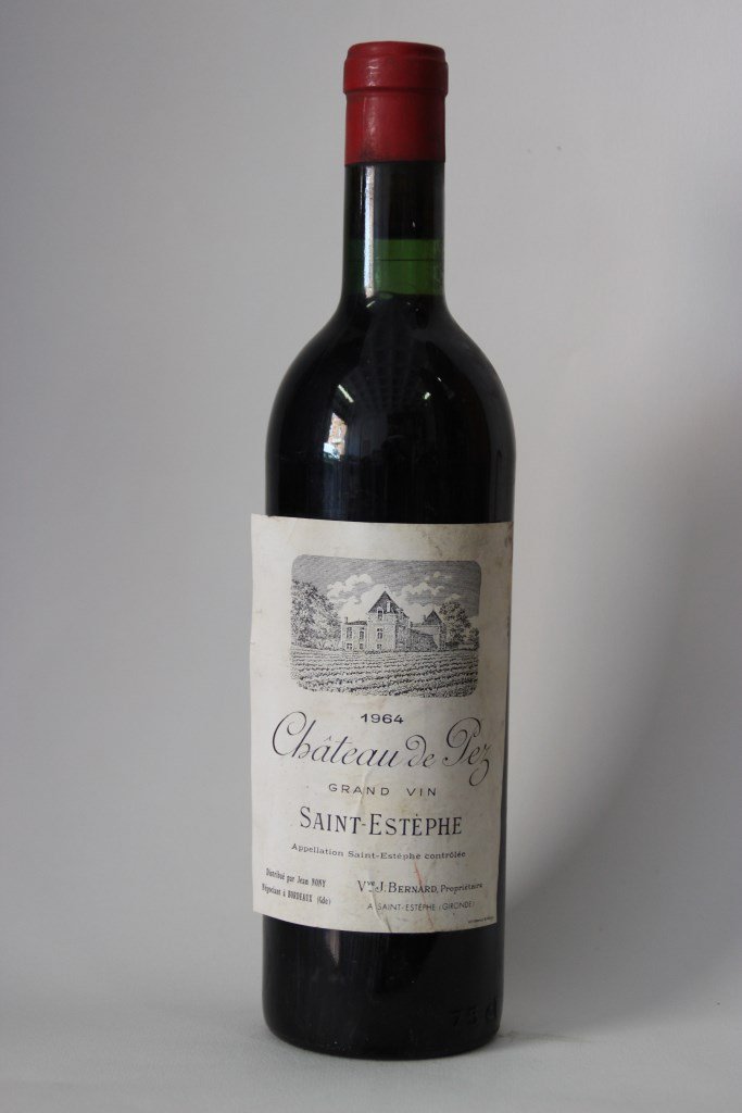 12 Bouteilles Château de Pez 1964 HE: 12 Bouteilles Château de Pez 1964 HE