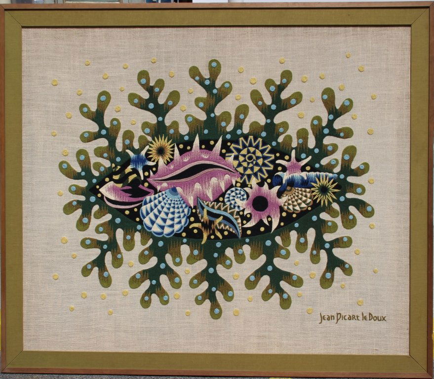 Jean PICART LE DOUX (1902-1982), d'après: Jean PICART LE DOUX (1902-1982) d'après Coquillages. Tapisserie d'après un carton original de l'artiste. Signé en bas à droite Numéroté 5/8 125,5 x 147 cm