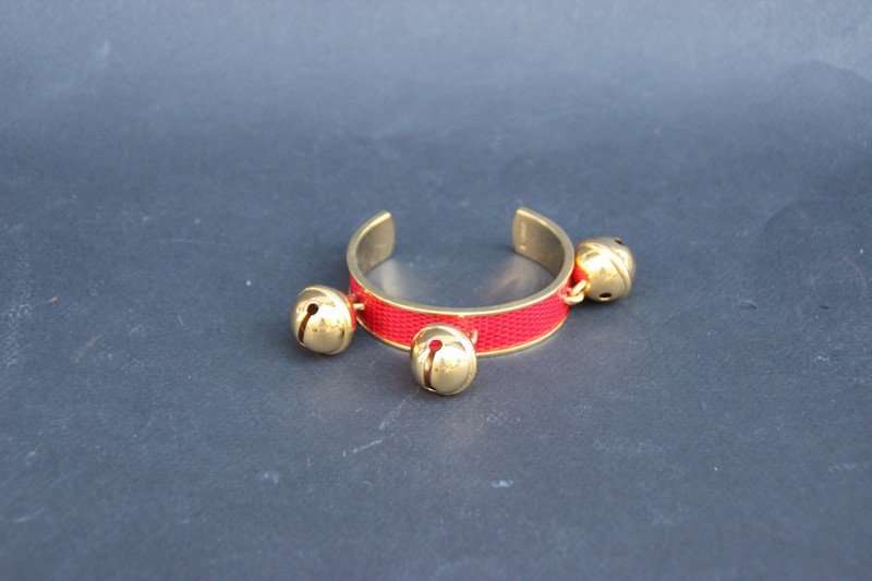 HERMES Bracelet jonc en métal plaqué Or recouvert de (1 of 1)