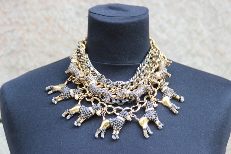 DOLCE GABBANA  Important collier multirang en métal (1 of 2)