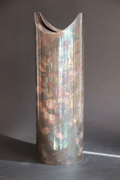 Lino SABATTINI (1925) Vase en métal argenté de forme (1 of 1)