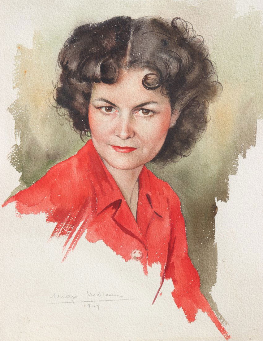 Max MOREAU (1902-1992) La femme en rouge - 1949 (1 of 1)