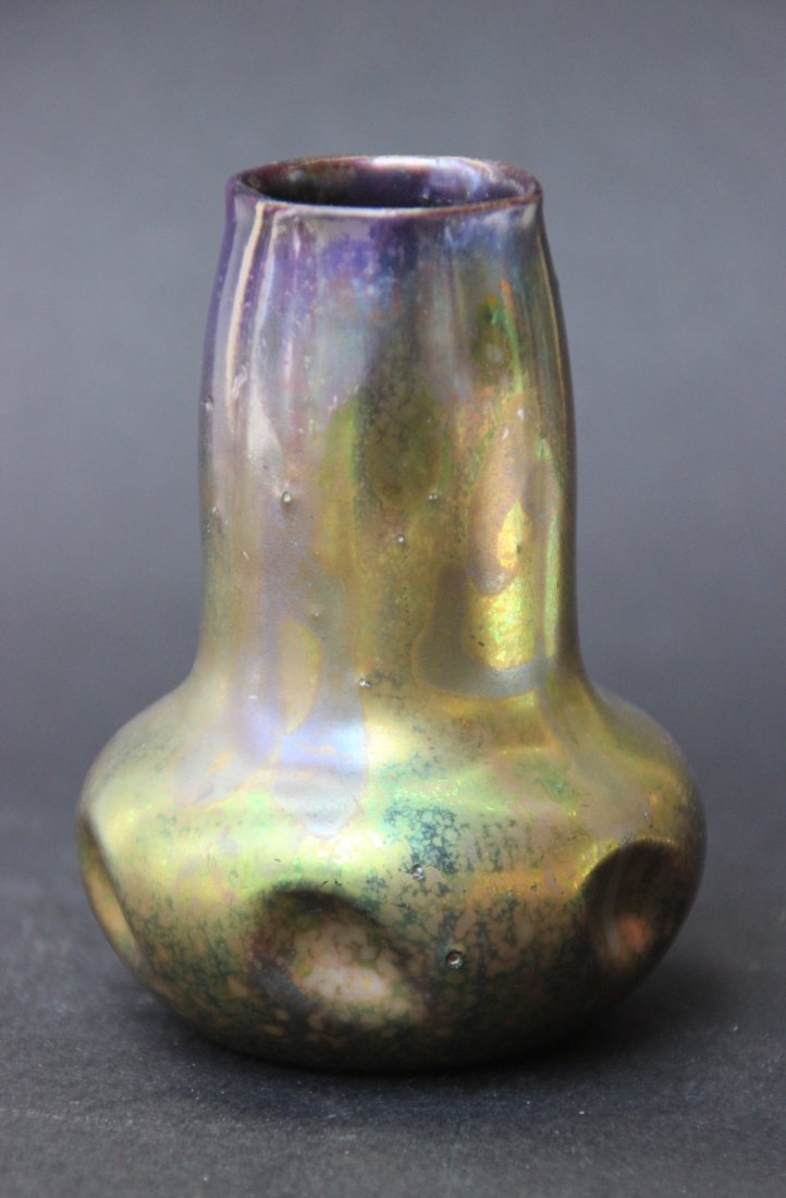 CLEMENT MASSIER (1844-1917)  Petit vase balustre à la (1 of 2)