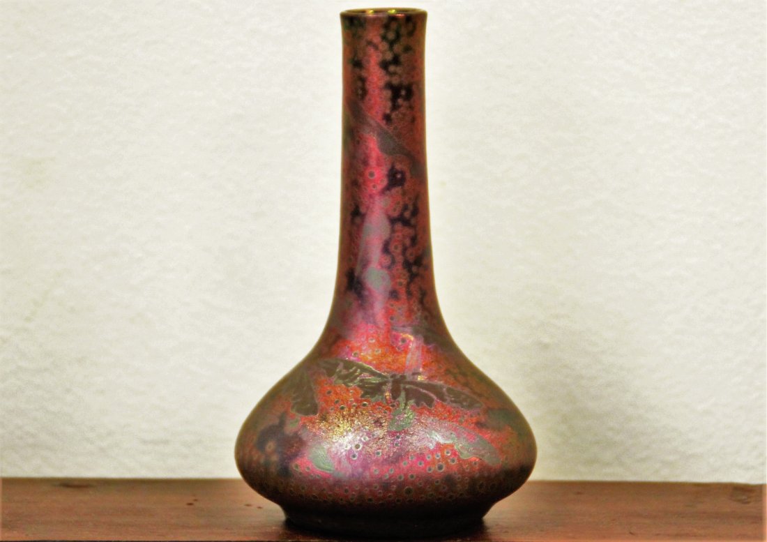 CLEMENT MASSIER (1844-1917)  Petit vase bouteille avec (1 of 1)