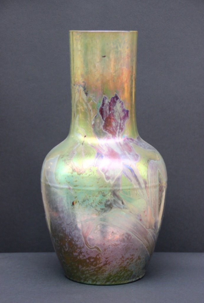 CLEMENT MASSIER (1844-1917)  Grand vase balustre en (1 of 3)