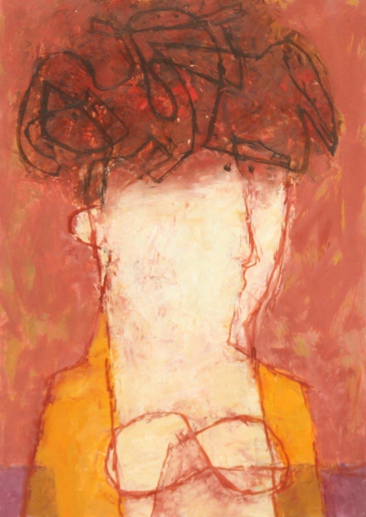 Annalies NELCK (1925-2014) Personnage orange Gouache: Annalies NELCK (1925-2014) Personnage orange Gouache sur papier 36 x 26,5 cm