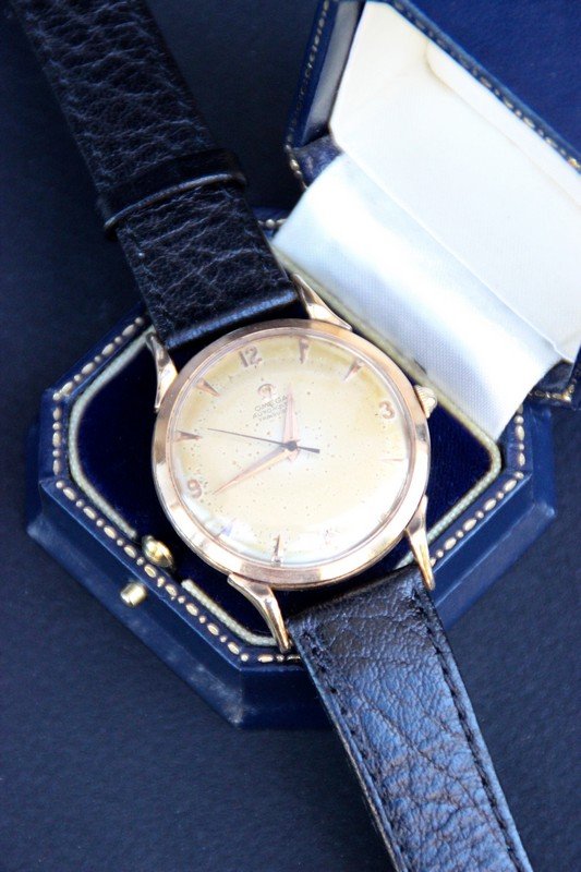 OMEGA Montre bracelet pour homme, à boitier en or jaune (1 of 1)