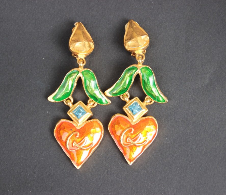 CHRISTIAN LACROIX Paire de boucles d’oreilles en métal (1 of 1)