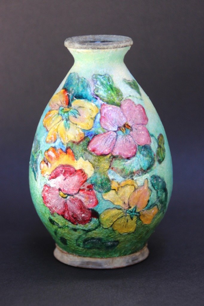 Camille FAURÉ (1874-1956) - Limoges France Petit vase (1 of 3)