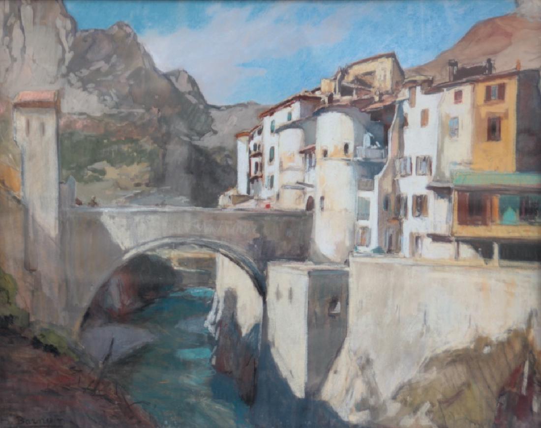 Henri Alphonse BARNOIN (1882-1940) Le pont d'Entrevaux (1 of 1)