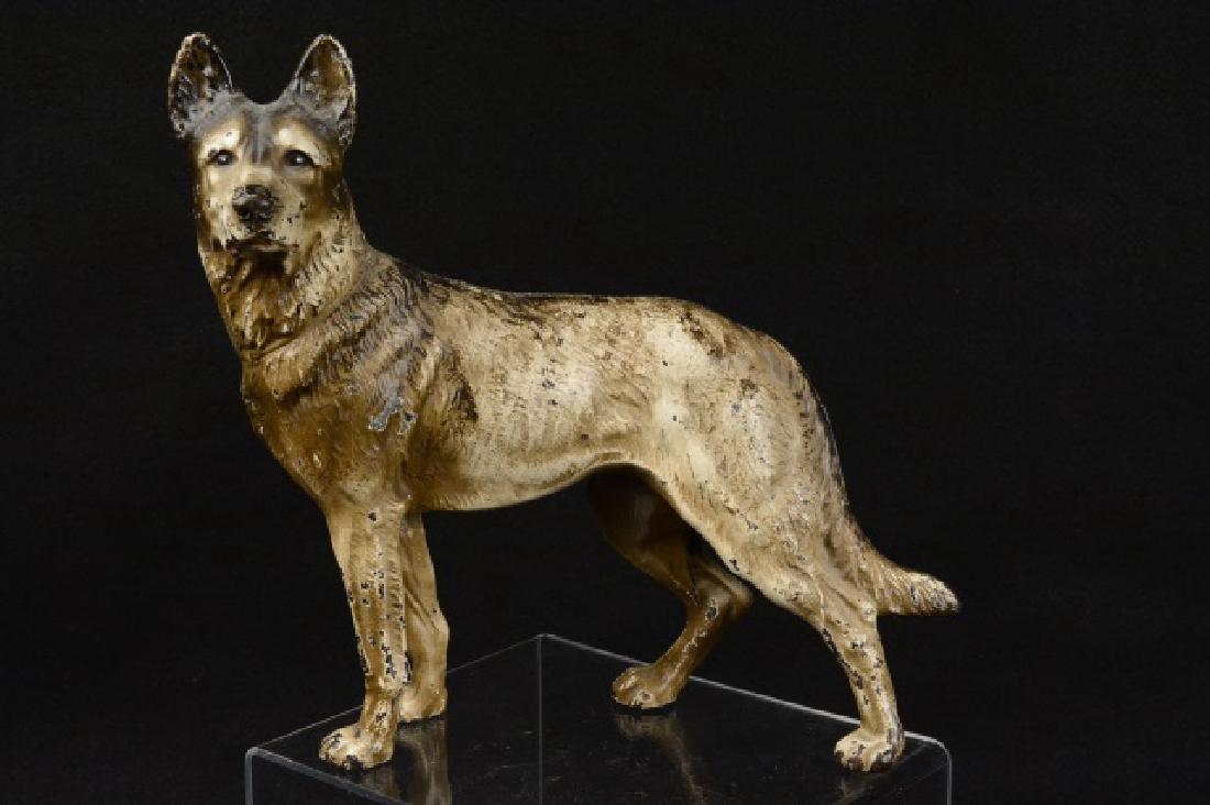 Hubley German Shepherd doorstop w/ sticker (1 of 6)