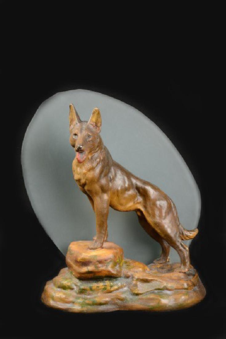 Vintage Rare German Shepherd lamp (1 of 5)