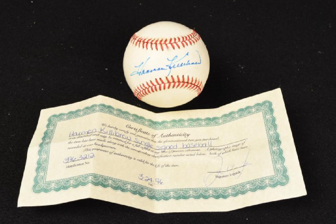 Harmon Killebrew Single Signed Baseball, COA (1 of 6)