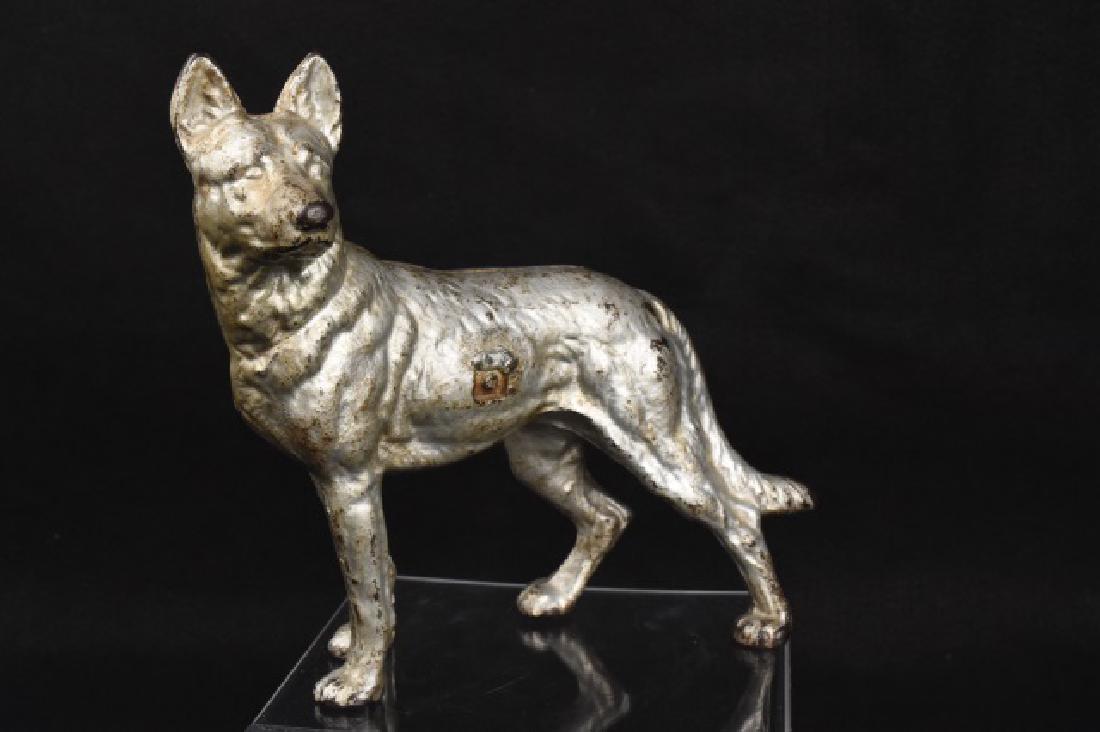 Metal German Shepherd door stop, Hubley? (1 of 6)