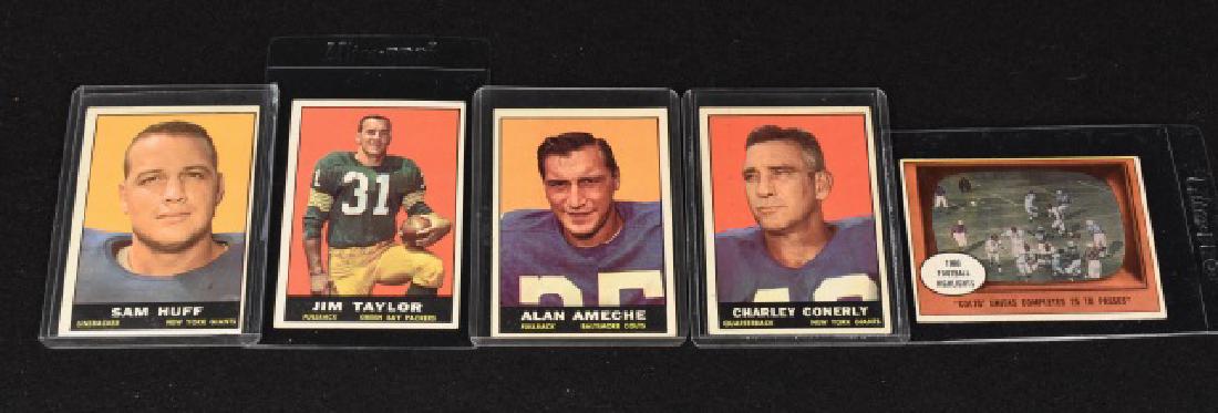 (5) 1961 Topps Football Cards (1 of 7)