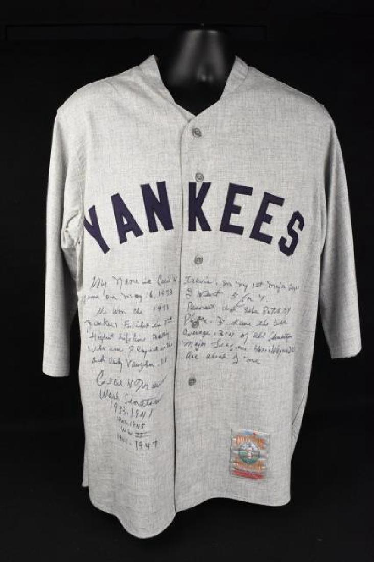 Cecil H. Travis Autographed Yankees Jersey (1 of 7)