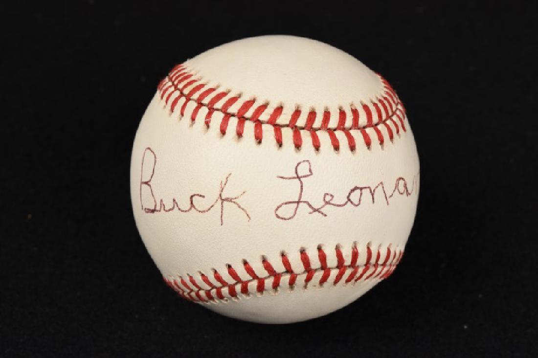 Buck Leonard Single Signed Rawlings Baseball (1 of 5)