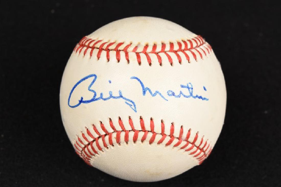 Billy Martin Single Signed Baseball (1 of 4)