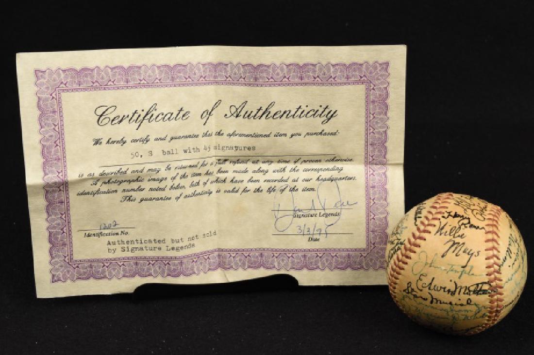 MLB hall of fame & all stars signed baseball, COA (1 of 10)