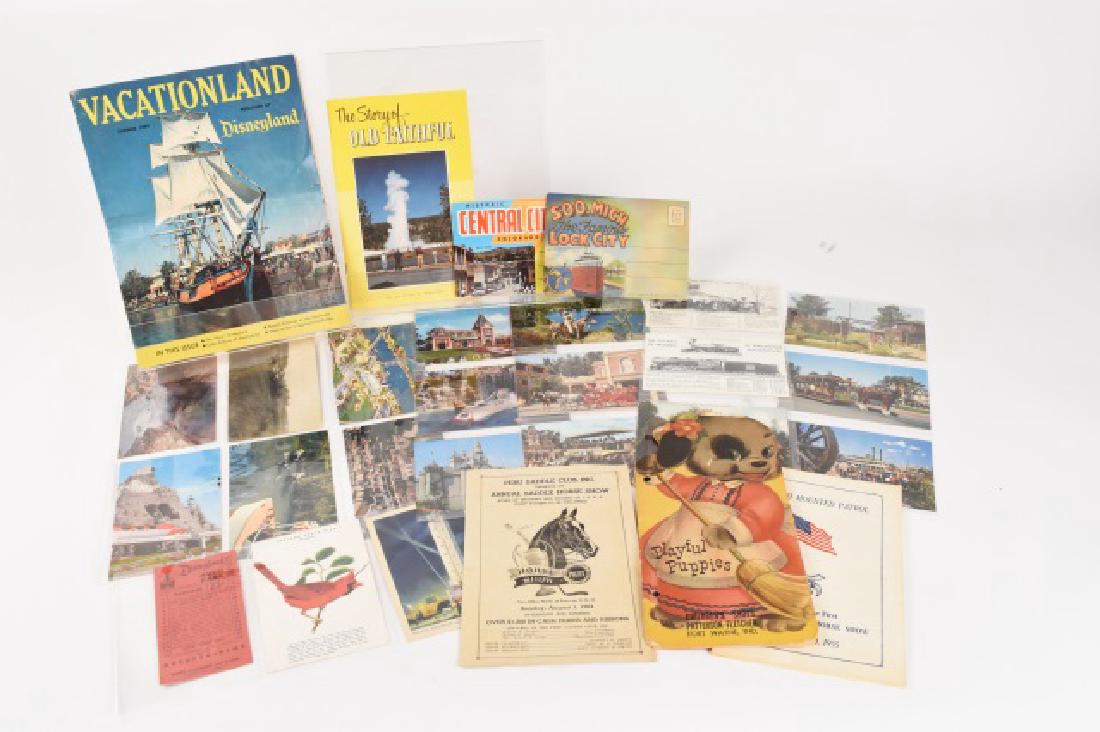 Disney Land postcards, ticket & other ephemera (1 of 6)