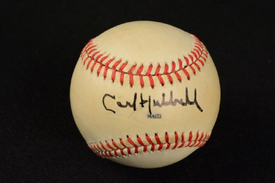 1953 50th Ann. All-Star Carl Hubbell Signed BB (1 of 3)