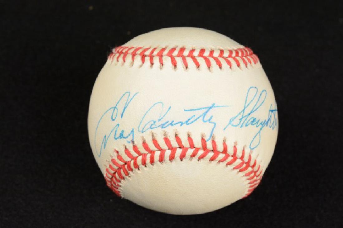 Enos Slaughter Signed Baseball (1 of 3)