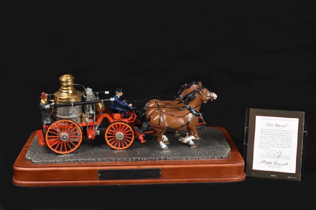 FIVE ALARMS! National Fire Museum LTD Ed 86/9500 Franklin Mint Fire