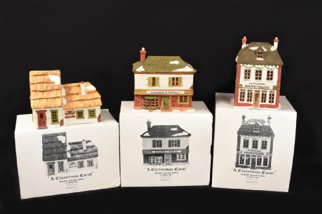 (3) Dept. 56 Dickens "A Christmas Carol" 3pc. set (1 of 5)